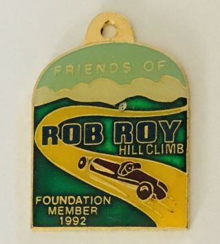 Rob Roy Hill Climb Foundation Member Motor Racing Pin Badge Rare Vintage (r9)