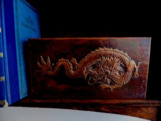 Antique Dragon Top Copper Covered Card Game Box As Seen Still