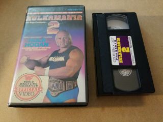 Wwf Hulkamania 2 Hulk Hogan Vhs Coliseum Video Rare Wrestling Wwe Wcw