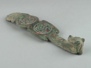 Chinese Exquisite Handmade bronze belt hook 3