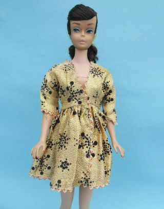 Vintage Barbie Clone Fab - Lu Babs Rare Gold Dress British Crown Colony Hong Kong