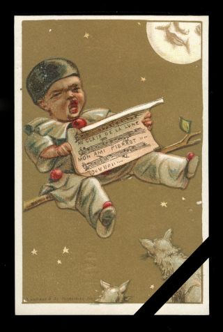 Vintage French Trade Card: Rare Antique Early 1900 