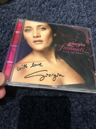 Giorgia Fumanti From My Heart Cd Rare Signed Autograph - Ennio Morricone