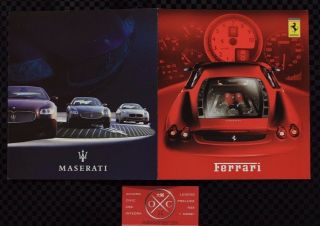 Japanese Ferrari Maserati Brochure F430 Spider 612 Scaglietti Gransport Rare Jdm