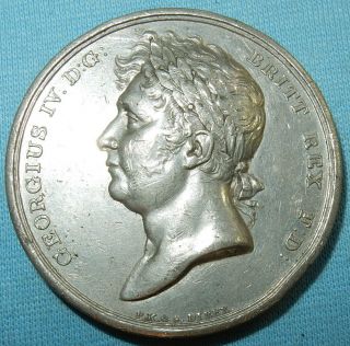 Antique 1821 George Iv Coronation Medal By Medallist P&s Direx - Fine