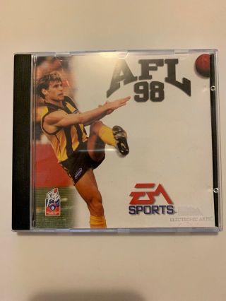 Afl 98 Pc Cdrom Australian Rules Football Vintage Rare Game Windows