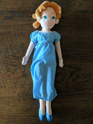 Disney Store Wendy Darling Peter Pan Stuffed Plush Doll 21 " Rare