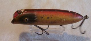 Vintage Wood South Bend Bass Oreno Lure 6/018/19pots Old Rainbow