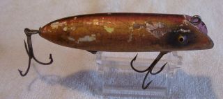 VINTAGE WOOD SOUTH BEND BASS ORENO LURE 6/018/19POTS OLD RAINBOW 2