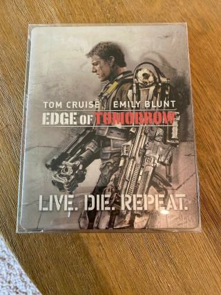 Edge Of Tomorrow Blu Ray Limited Ed Steelbook Extremely Rare No Digital