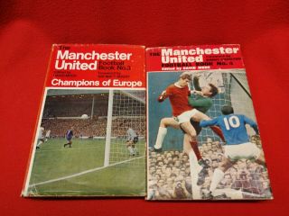 Manchester United Football Books No 3,  4 - Rare Hardback Books