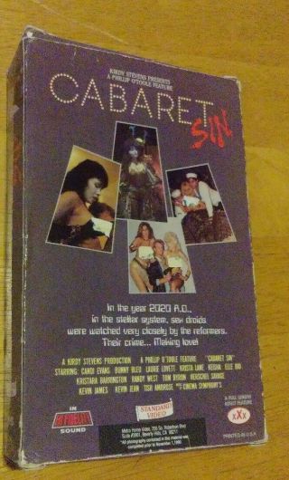 Cabaret Sin Vhs Rare Big Box Sov Sci Fi Aka Droid Even Stevens video 2