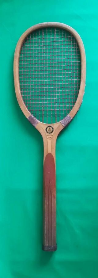 Very Rare Antique Slazengers Overseas Tennis Racket 1914