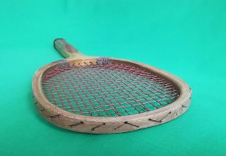 Very rare antique SLAZENGERS OVERSEAS tennis racket 1914 3