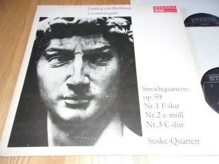 Rare Eterna 825 996 / 997 Beethoven - String Quartets The Suske Quartet 2lps