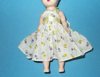 Vintage 8 " Vogue Ginny Doll Medford Tagged Gown/sundress 1950s