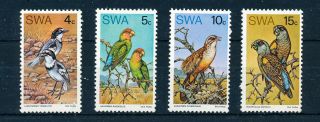 South West Africa 1974 Rare Birds Sg260/263 Mnh