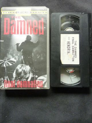 The Damned Final Damnation Ultra Rare Vhs Video Punk