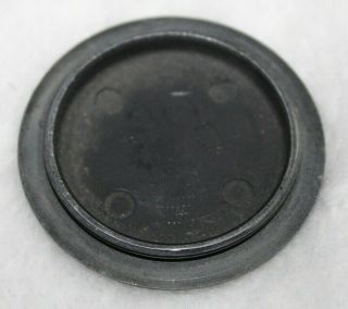 VERY RARE Vintage BLACK PAINT Leica E.  LEITZ YORK Screw Mount Body Cap METAL 2