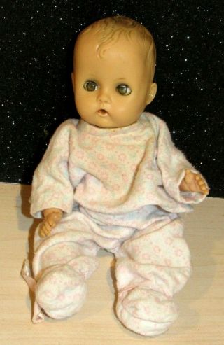 Vintage Vogue 1950s Ginnette Baby Doll In Vogue Tagged Pajamas 8 " Doll