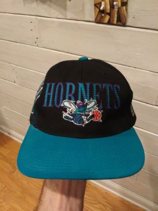 Vtg Sports Specialties Charlotte Hornets Snapback Hat Cap Rare 90s Nba