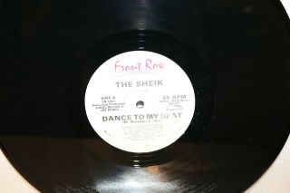 Rare 1985 Hip Hop The Sheik Dance To My Beat 45 Rpm 12 " Fr - 1001 Front Row