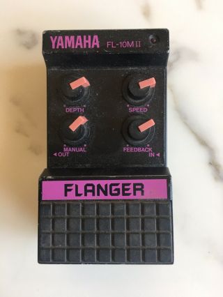Yamaha Fl - 10mii Analog Flanger Rare Vintage Guitar Effect Pedal Partially