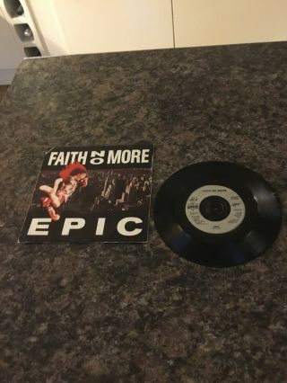 Faith No More - Epic Rare 7 Inch Vinyl Record