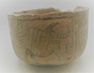 Circa 2200 - 1800bce Ancient Indus Valley Harappan Pottery Vessel Bull Motifs