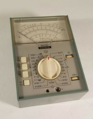 Vintage Weston Schlumberger Multimeter Model 666 Without Leads - Not 2