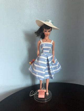 Rare Mattel Collectible Loose Fashion Retro Barbie Doll With Stand