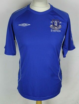 Vintage Everton Football Training Shirt Umbro Mens Large Rare