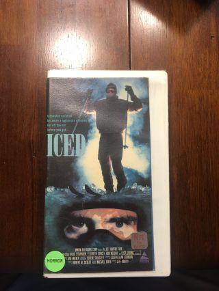Iced VHS Rare Horror Psycho Slasher Prism 80s htf Scary Movies Vtg Cutbox 2