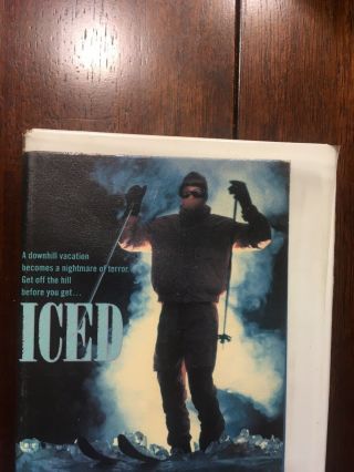 Iced VHS Rare Horror Psycho Slasher Prism 80s htf Scary Movies Vtg Cutbox 3