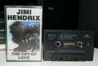 Jimi Hendrix The Cry Of Love/rare/100 Play Tested/cassette/tape/album