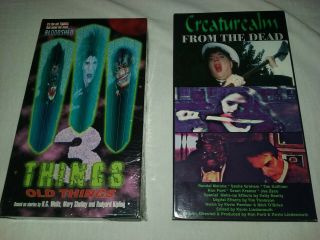 1998 Things 3 / Creaturealm Cult Horror Vhs Tapes - Oop & Rare