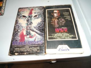 Black Roses,  Fade To Black Vhs Tape 80’s Cult Horror John Martin Rare