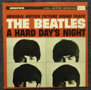Lp Beatles - " Hard Days Night " Uas 6366 Rare Tan Label Nm - /nm - Stereo