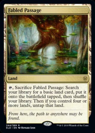 Fabled Passage (rare) Near Normal English - Magic The Gathering - Throne Of