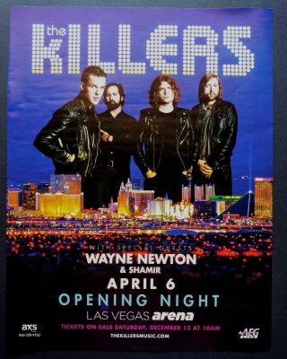 The Killers Rare Opening Las Vegas Arena Promo Ad 2015