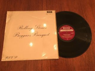 The Rolling Stones Beggars Banquet Lp Rare South African Press Rock Vinyl Decca