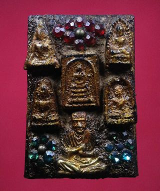 Phra Somdej Ajarn Toh Inlay Gems Leklai Wat Phra Kaew Thai Amulet