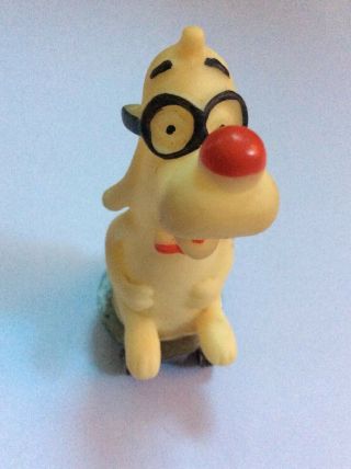 Vintage Rocky & Bullwinkle Mr Peabody Roller Toy Figure Hong Kong Rare