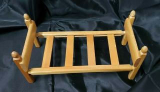 Vintage STROMBECKER Wooden Doll Bed Stackable Bunk Bed 9 