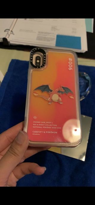 Casetify X Pokémon Apple Iphone X/xs Charizard Case - Limited Edition Rare Glow