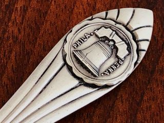 - American Sterling Silver Souvenir Teaspoon For Liberty Bell,  Philadelphia,  Pa.