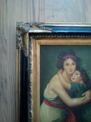 Madame Vigee Le Brun mother and child,  expert help required,  ANTIQUE OIL PAINTING. 2