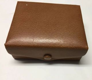 Vintage Mark Cross Travel Jewelry Case Box England Suede Inner Lining Rare