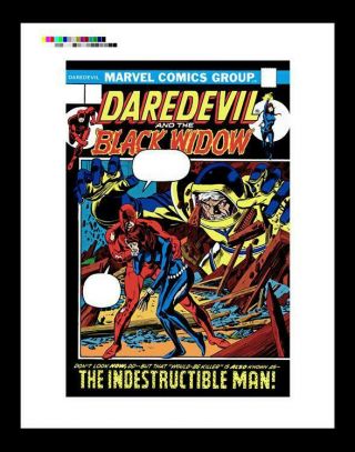 Gil Kane Daredevil 93 Rare Production Art Cover