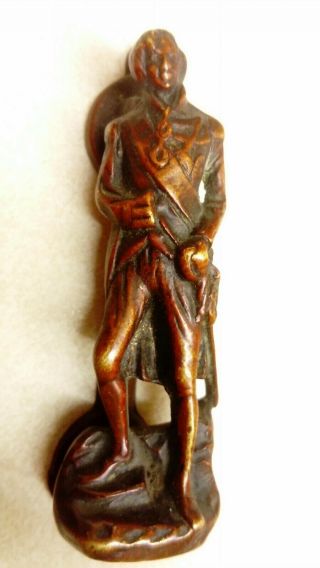 Antique 19th Century Solid Brass Admiral Lord Nelson Door Knocker